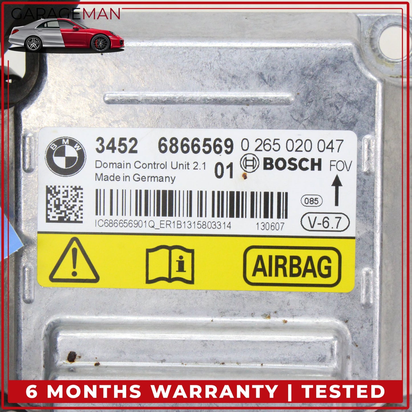 2014-2018 BMW X5 F15 SUV Airbag Airbag SRS Sensor Module Bosch 6866569 OEM