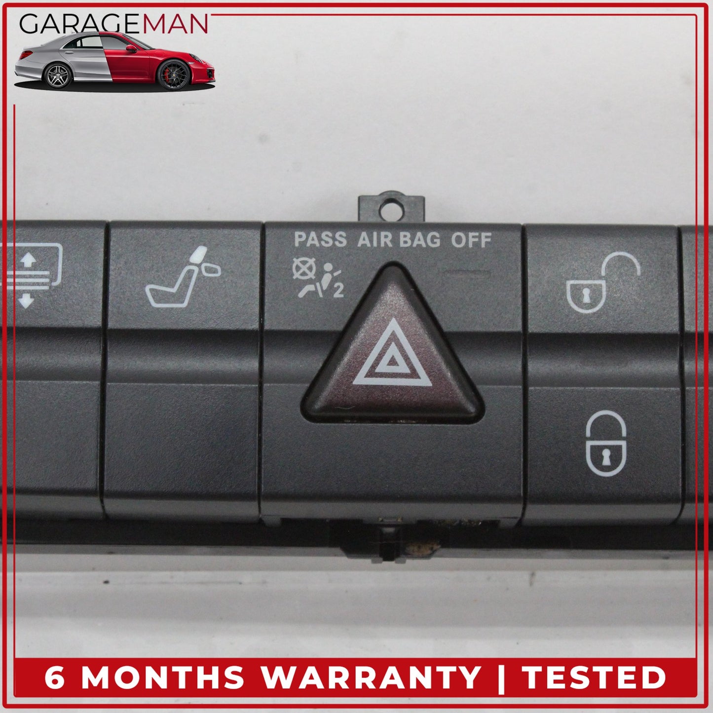2006-2011 Mercedes W219 CLS550 Hazard Light Door Lock Control Switch Panel OEM
