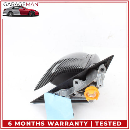 2012-2018 BMW 328i F30 Front Left Side Door Rear View Mirror Carbon Fiber OEM