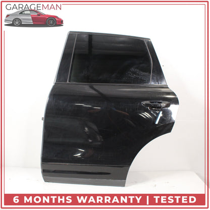 2011-2018 Porsche Cayenne 958 Rear Left Driver Side Complete Door Black OEM
