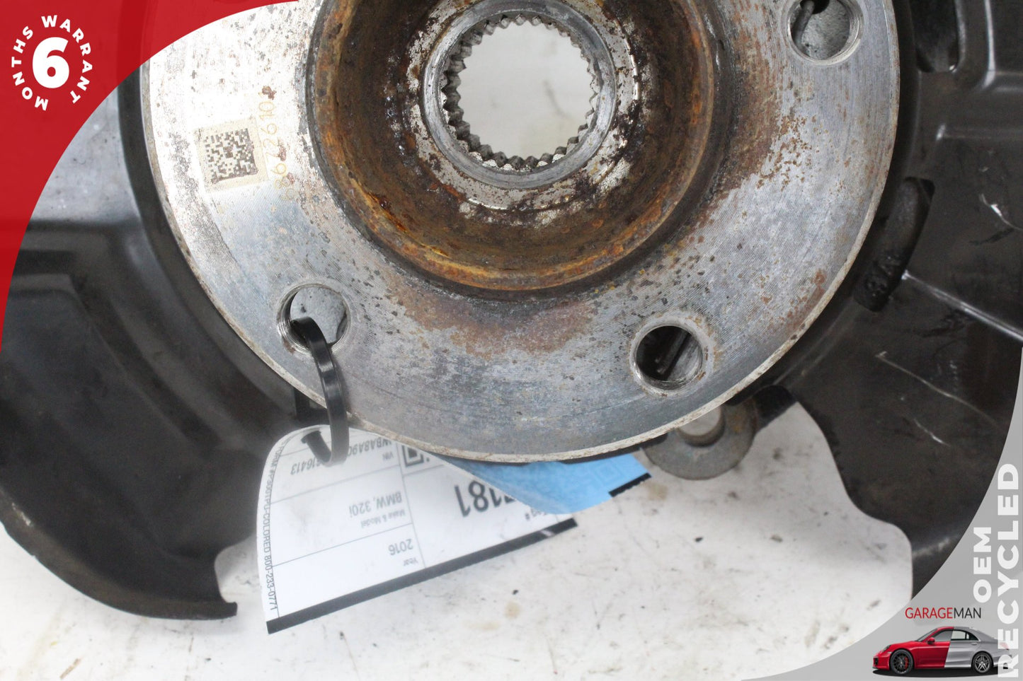 2012-2018 BMW 320i F30 Rear Left Side Spindle Knuckle Wheel Hub 6792521 OEM