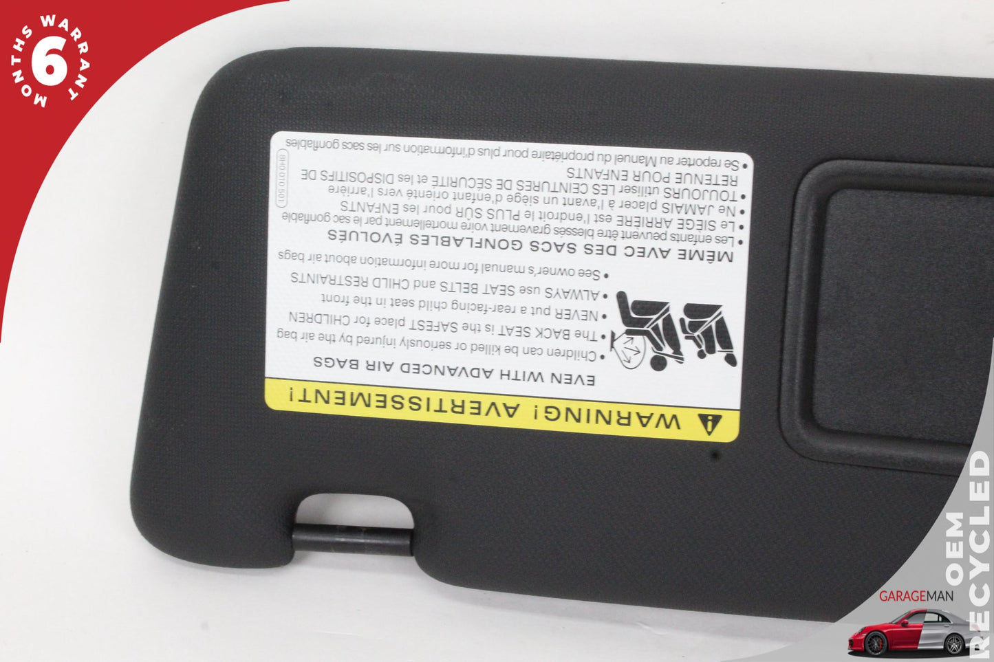 2009-2017 Audi SQ5 Q5 A4 S4 S5 Left Driver Side Sun Visor 8U0857551D OEM