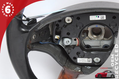 2007-2010 Mercedes W221 S550 Steering Wheel w/ Paddle Shifters Wood OEM