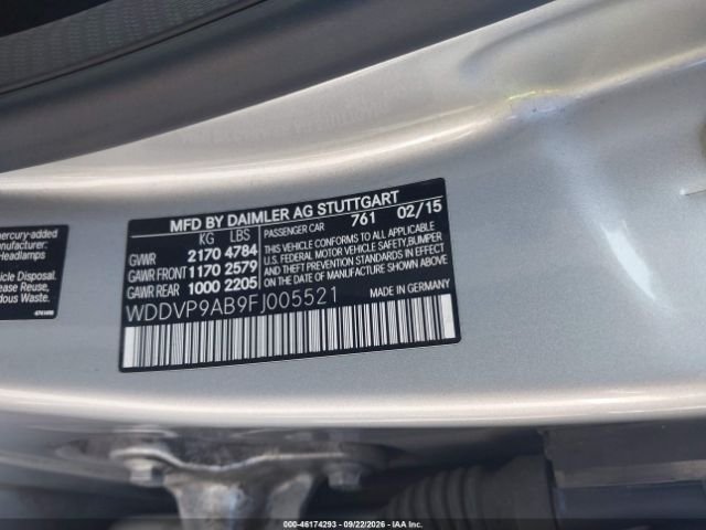 Parting Out- 2015 Mercedes-Benz B-Class Electric Drive W242- 263