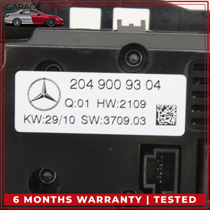 2008-2011 Mercedes W204 C300 AC A/C Temperature Climate Control Switch Panel OEM