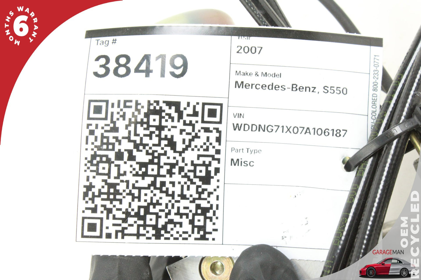 2007-2013 Mercedes W221 S550 Trunk Lid Locking Hydraulic Pull Down Pump OEM