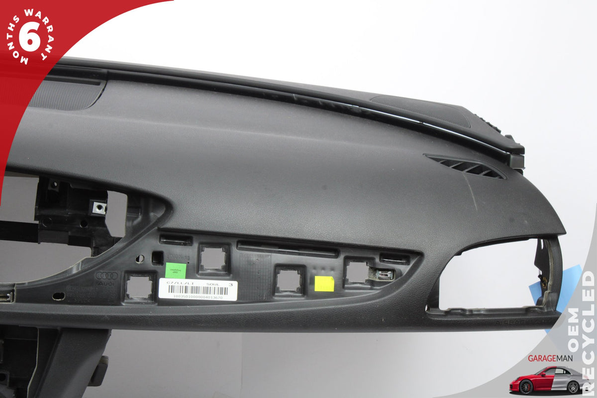2014 Audi A6 Sedan Dashboard Dash Board Panel w/o Airbag 4G1857001 Dakota Gray Metallic OEM