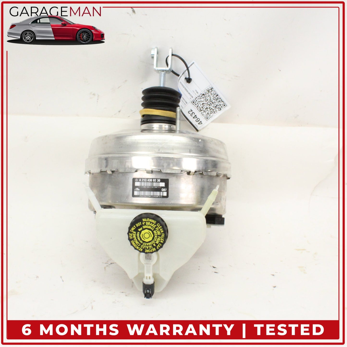 2015-2021 Mercedes-Benz C300 W205 Sedan Power Brake Booster Master Cylinder w/ Reservoir 2134300230 OEM