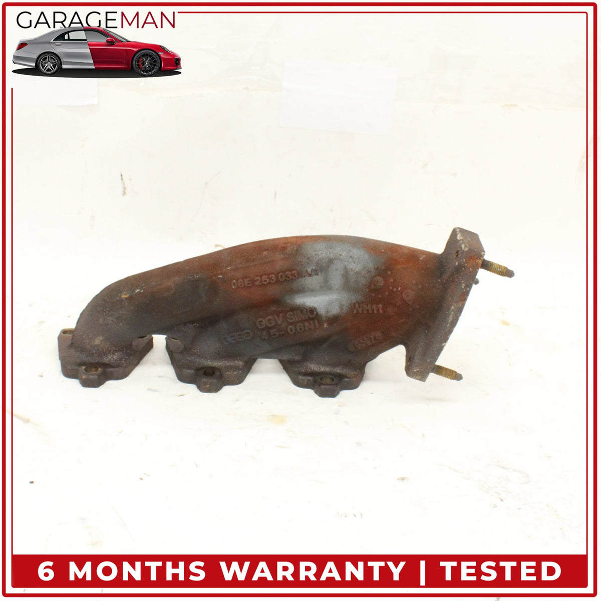2017-2019 Audi Q7 3.0L Engine Left Side Exhaust Manifold Header 06E253033AA OEM
