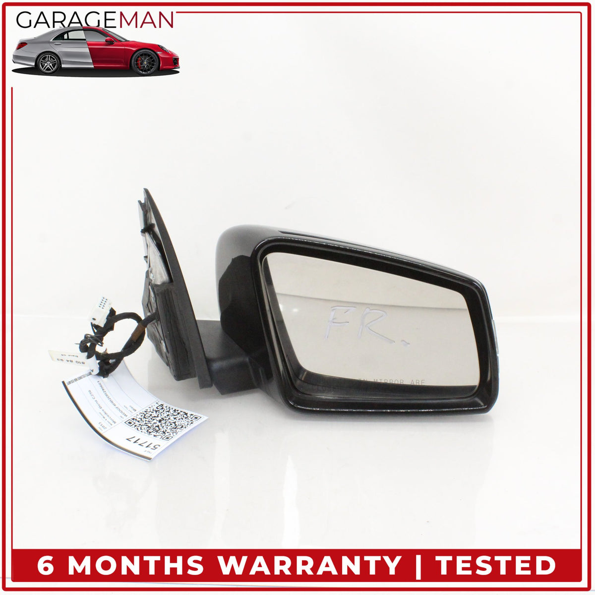 2012-2014 Mercedes W204 C250 W204 Front Right Door Rear View Mirror Black OEM