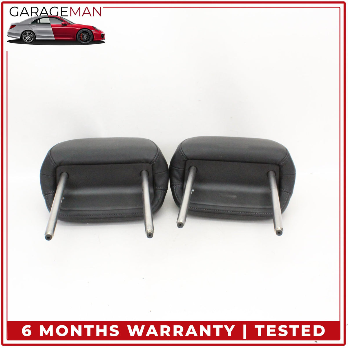 2011-2014 Porsche Cayenne 958 Front Left and Right Side Seat Headrest Black OEM