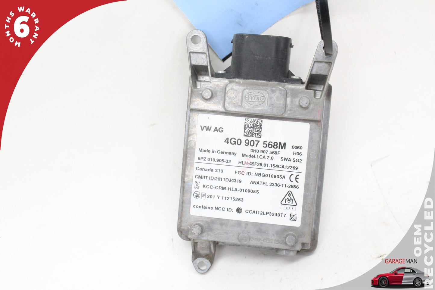 2012-2018 Audi A6 Rear Left Lane Assist Blind Spot Radar Sensor 4G0907568M OEM