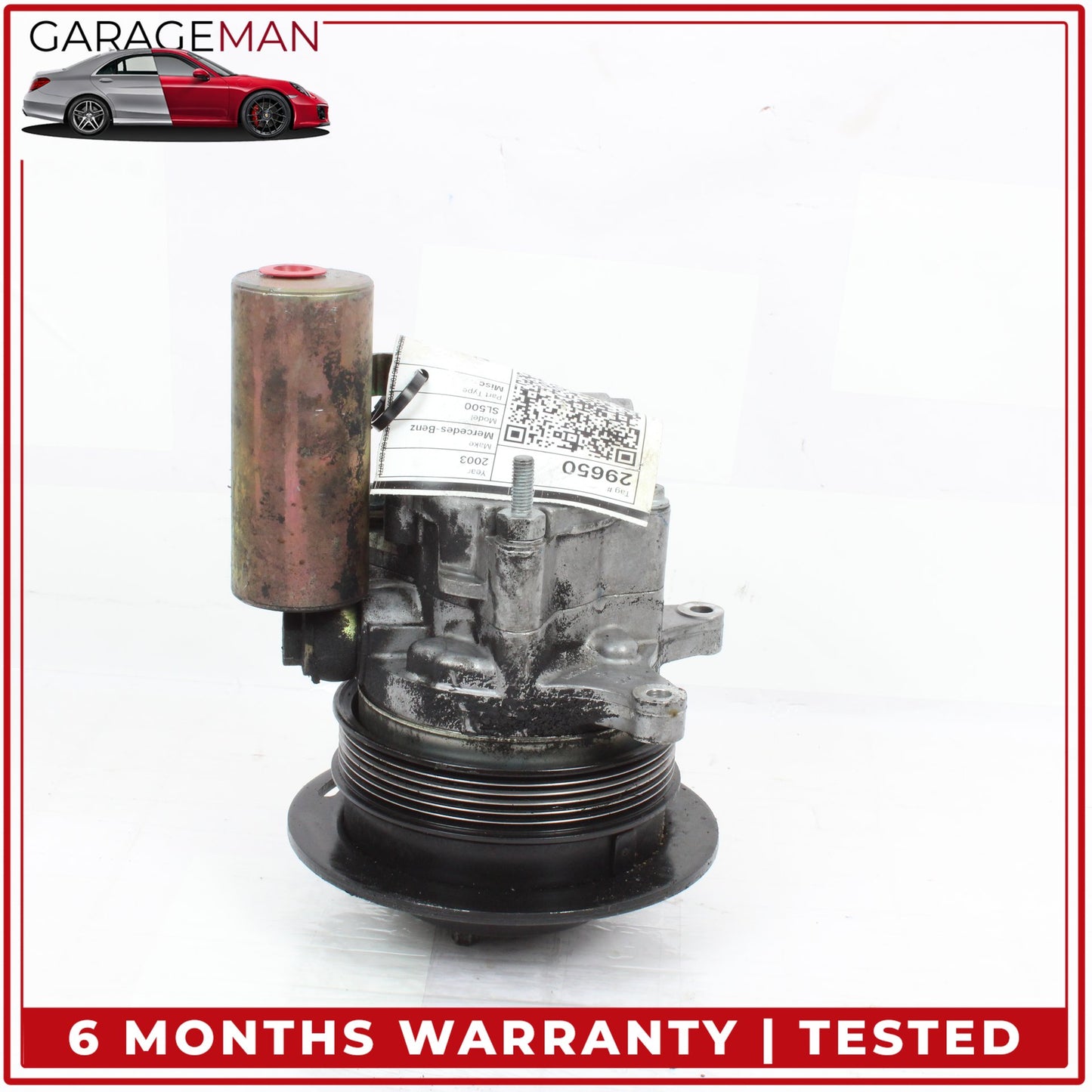 2000-2006 Mercedes R230 SL500 CL500 S55 AMG Power Steering Pump 0034665001 OEM