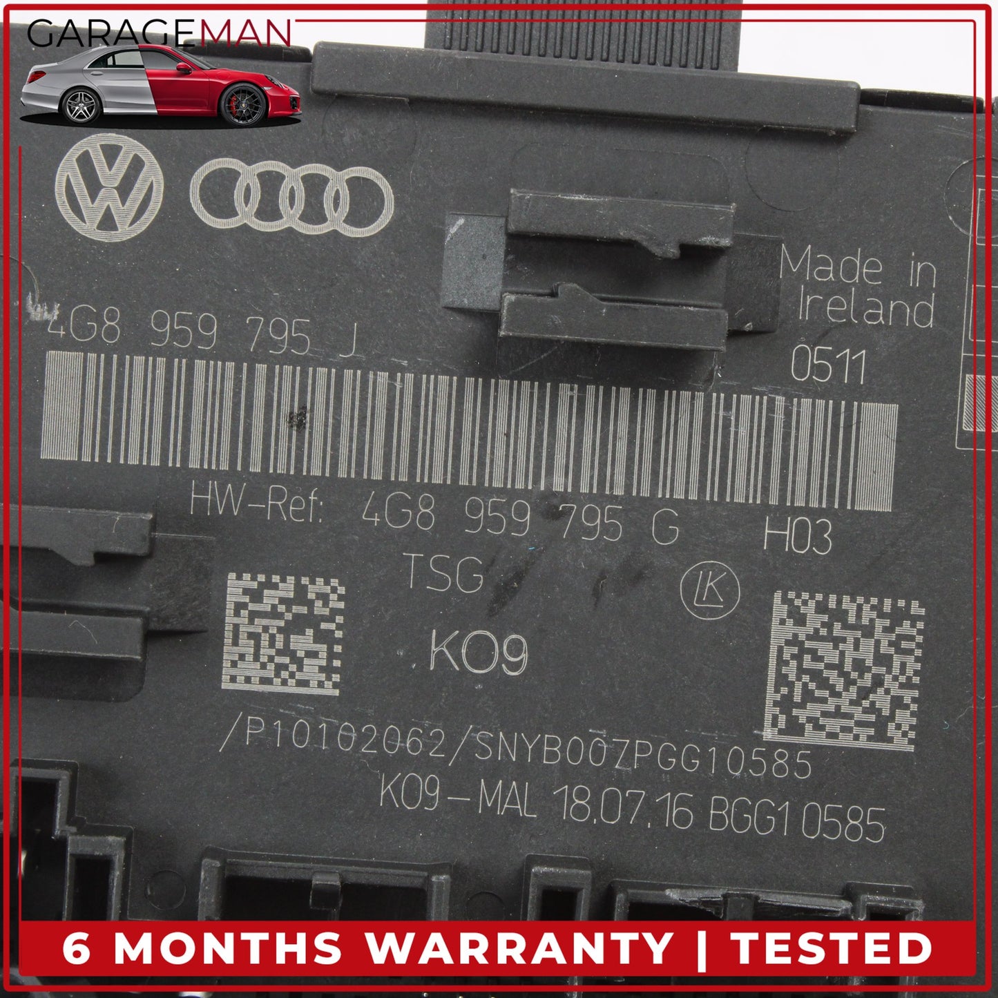 2012-2018 Audi A6 A7 Rear Left or Right Side Door Control Module 4G8959795J OEM