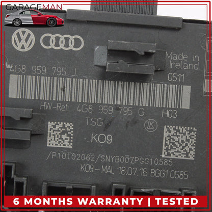 2012-2018 Audi A6 A7 Rear Left or Right Side Door Control Module 4G8959795J OEM