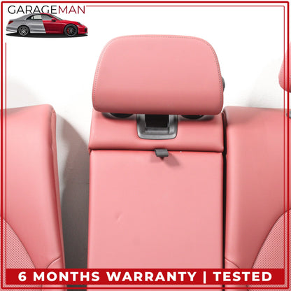 2019-2025 BMW 330i Rear Left and Right Upper Seat Cushion w/ Arm Rest Red OEM