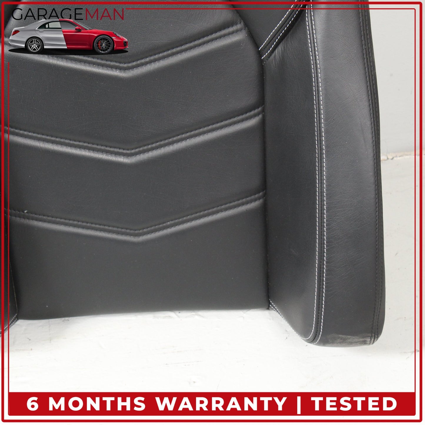 2013-2018 Maserati GranTurismo M145 Coupe Rear Top Upper Bench Seat Black OEM