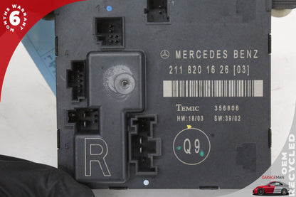 2003-2009 Mercedes W211 E500 Rear Right Side Door Control Module 2118201626 OEM