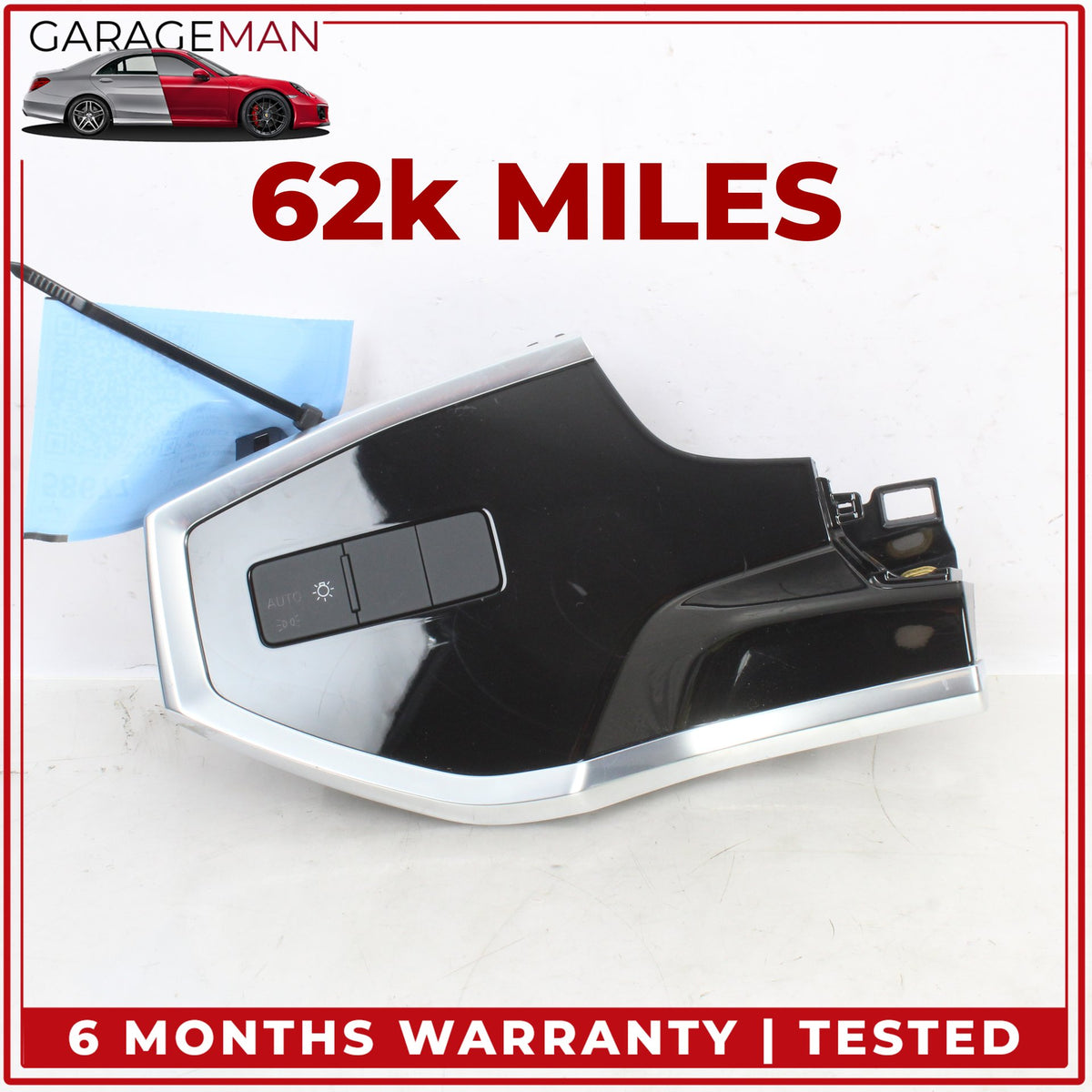2019-2025 Audi Q3 Front Left Side Headlight Control Switch w/ Trim Bezel OEM