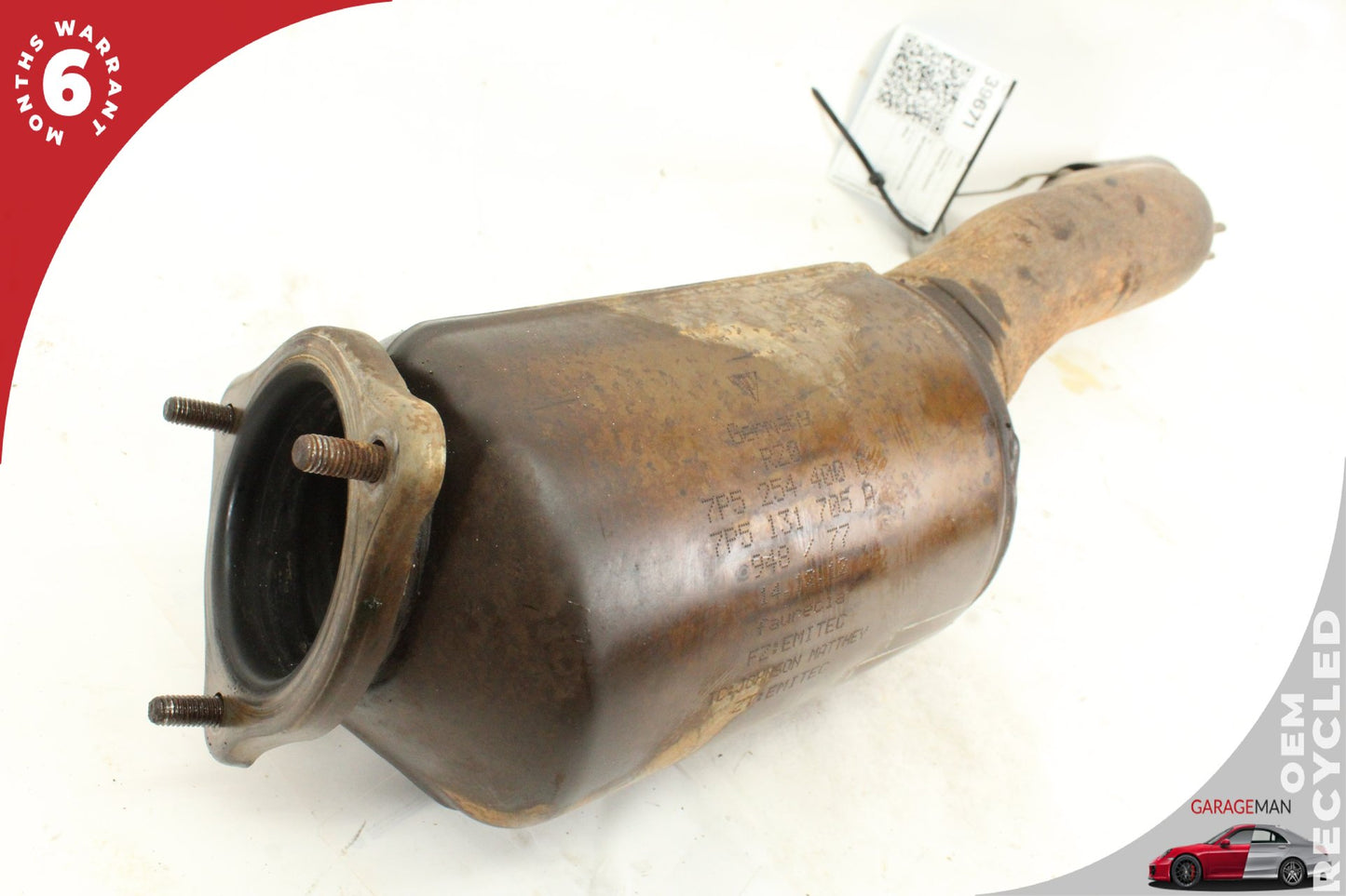 2011-2018 Porsche Cayenne 92A 4.8L Right Passenger Side Exhaust Downpipe 7P5131705