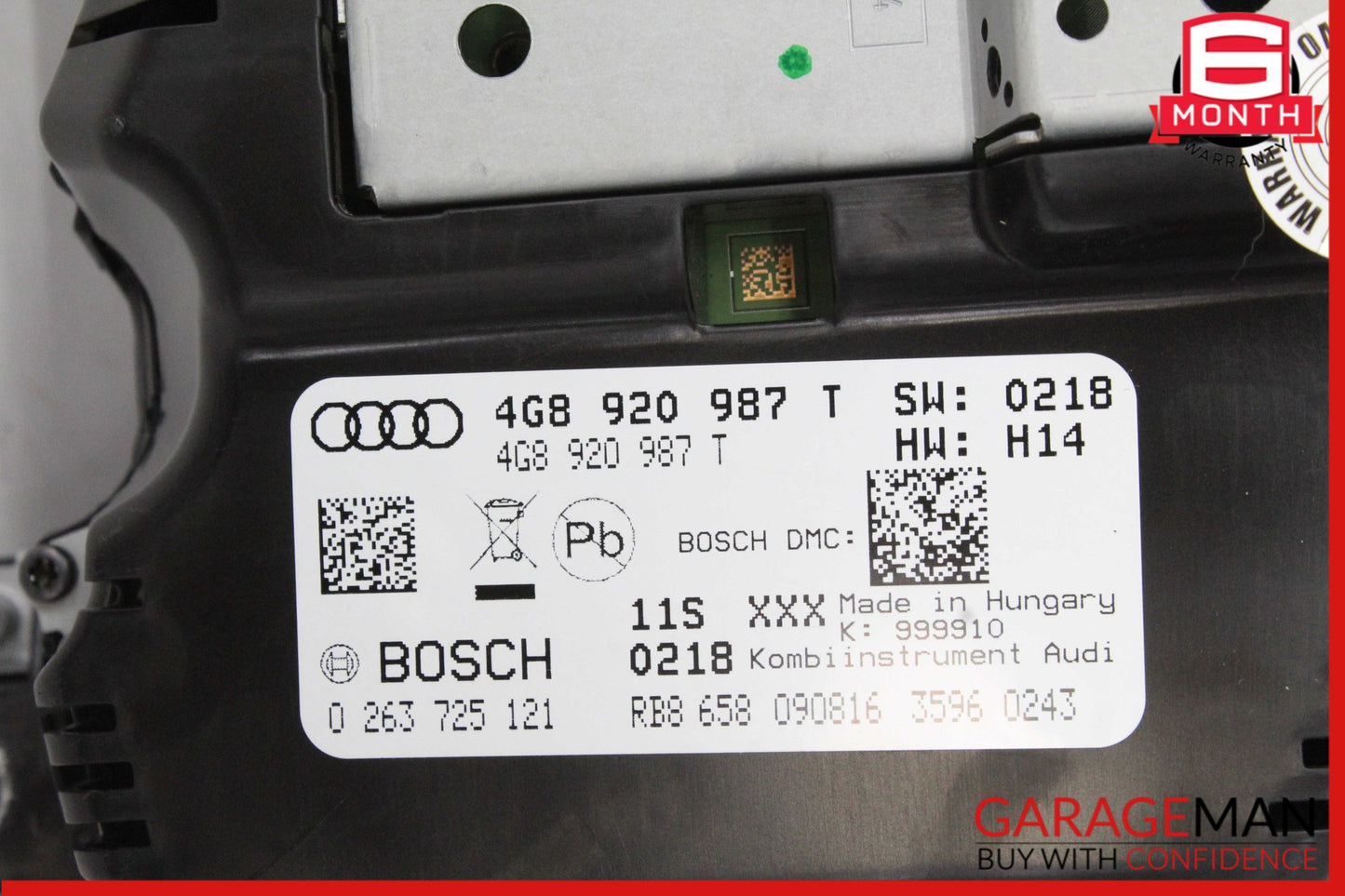 2017-2018 Audi A6 A7 Speedometer Instrument Cluster Gauge Bosch 4G8920987T OEM