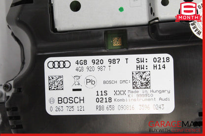 2017-2018 Audi A6 A7 Speedometer Instrument Cluster Gauge Bosch 4G8920987T OEM