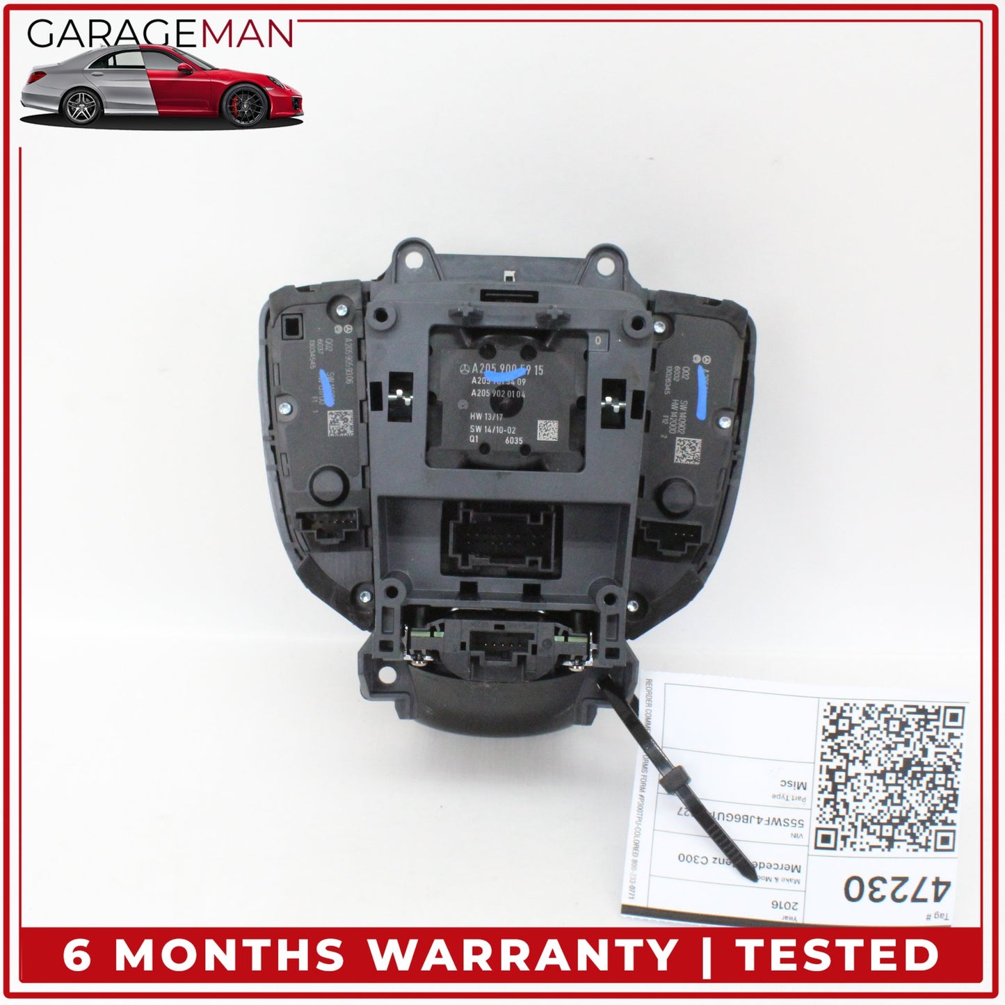 2015-2018 Mercedes W205 C300 Center Console Multi Function Control Switch OEM