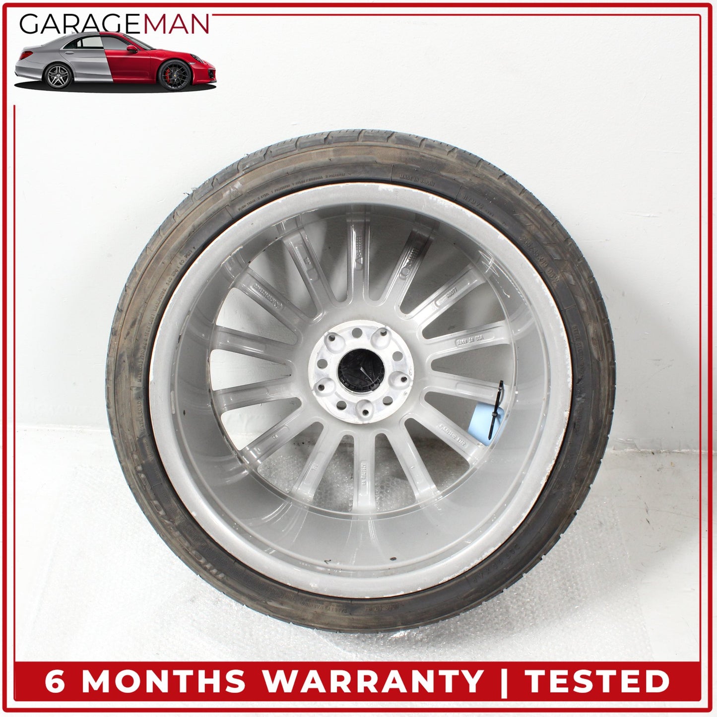 2015-2023 Mercedes W205 C300 Rear Wheel Rim w/ Tire 8.5JX19H2ET52 2054011400 OEM