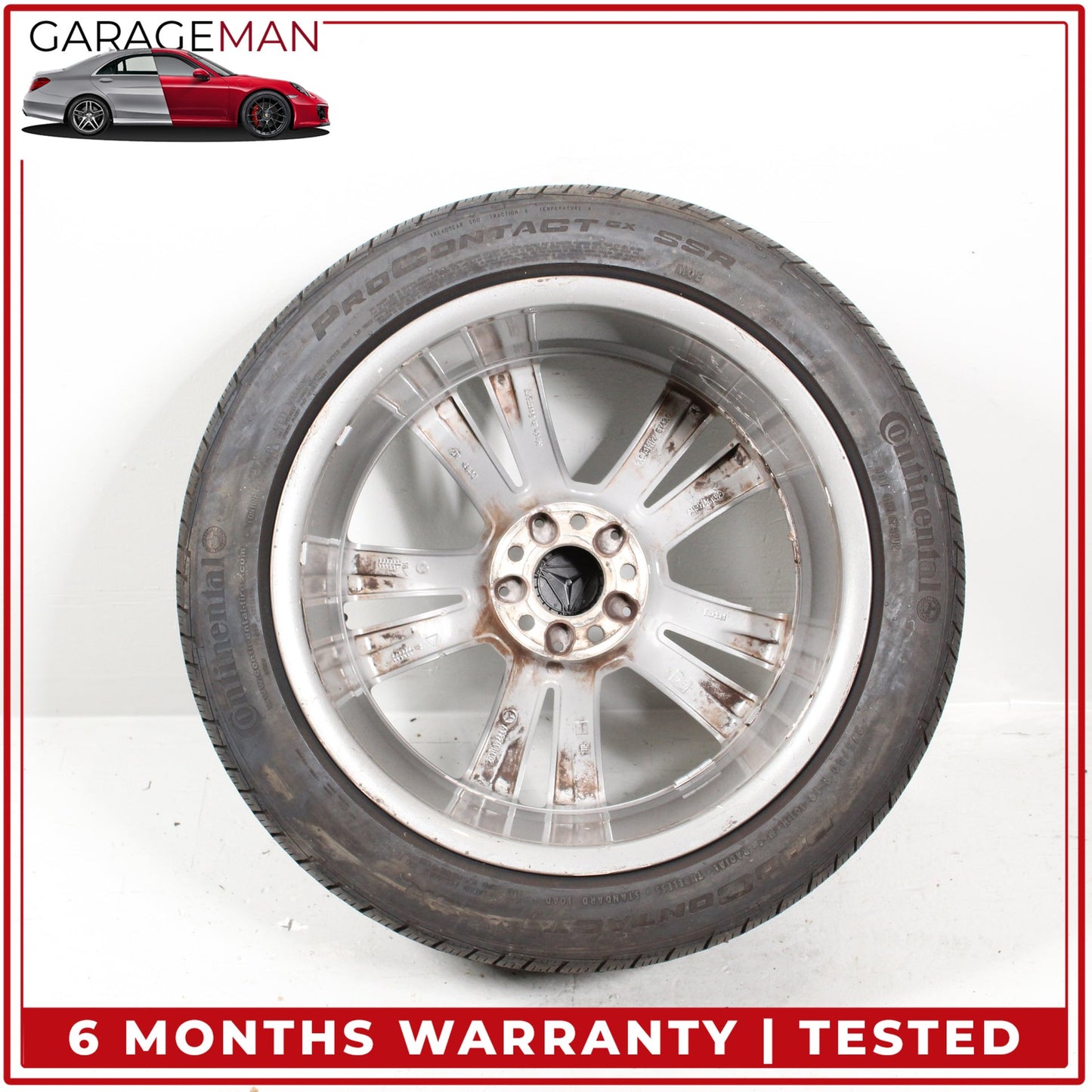 2014-2017 Mercedes W222 S550e S600 Rear Wheel Rim w/ Tire 9.5JX19H2 ET43.5 OEM