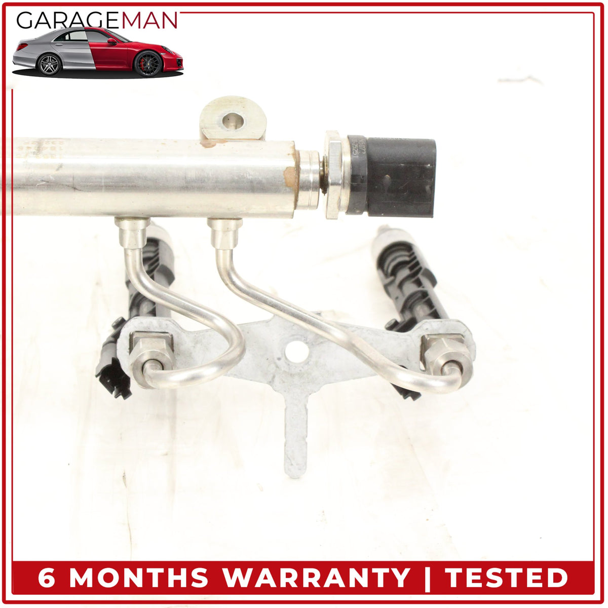 2013-2019 BMW 650i F06 Sedan Fuel Rail w/ Injectors 8649320 OEM