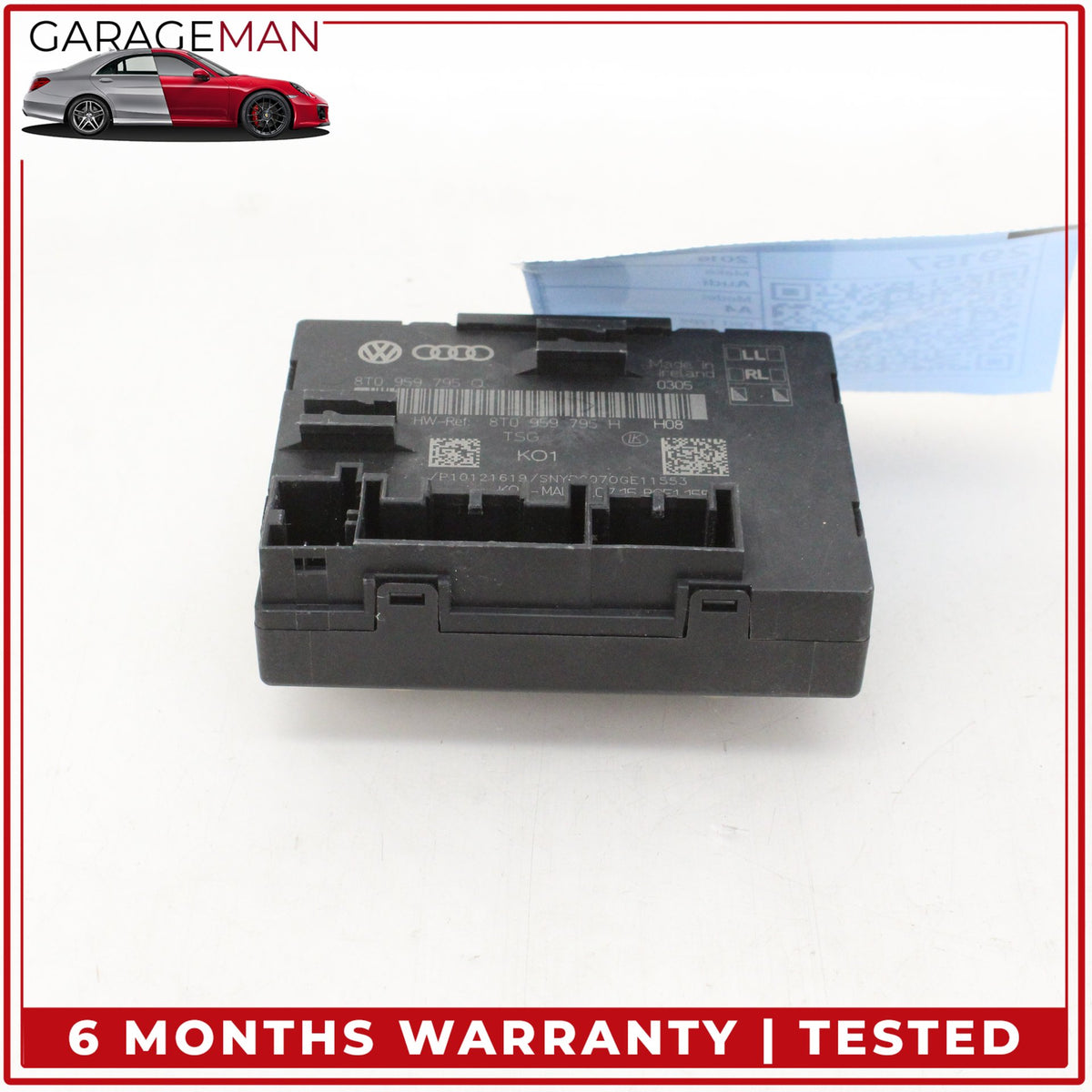 2013-2016 Audi A4 S4 Rear Left or Right Side Door Control Module 8T0959795Q OEM