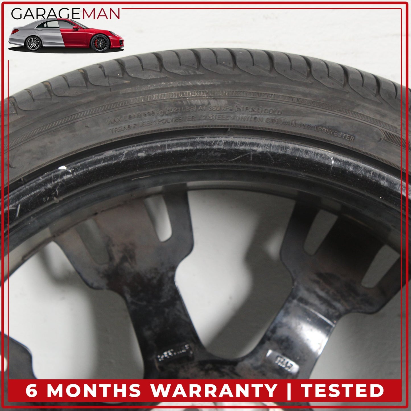 2008-2019 Maserati GranTurismo Front Wheel Rim w/ Tire 8.5JX20H2 ET52 238208 OEM