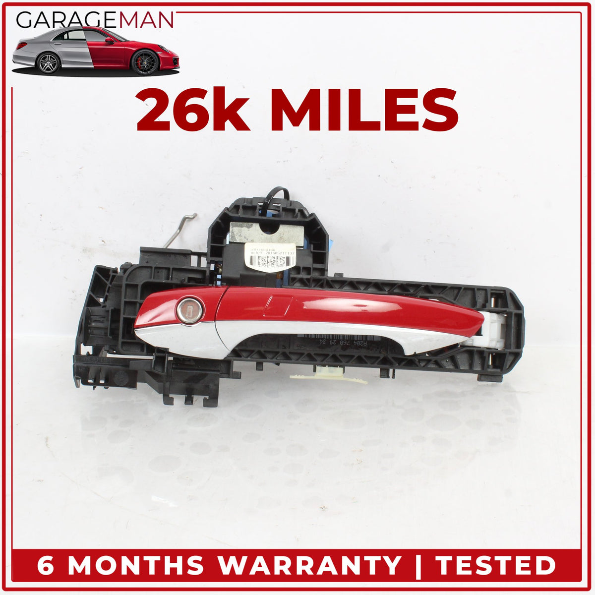2010-2017 Mercedes C207 E400 Coupe Front Left Side Exterior Door Handle Red OEM