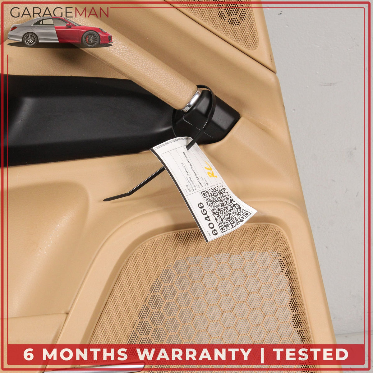 2011-2018 Porsche Cayenne 958 Rear Left Side Door Trim Cover Panel Beige OEM