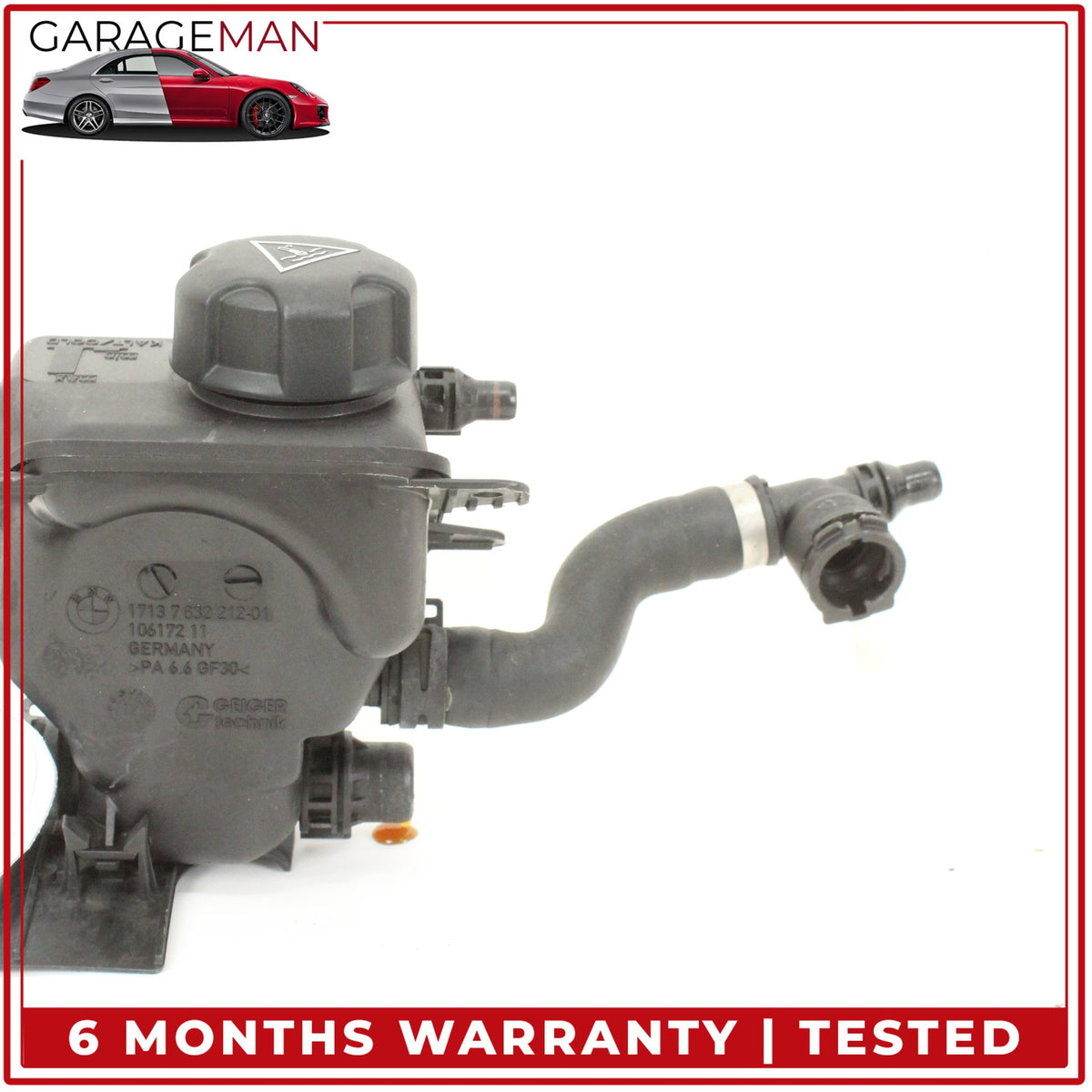2013-2019 BMW 650i F06 AWD Engine Coolant Reservoir Overflow Expansion Tank 7647281 OEM
