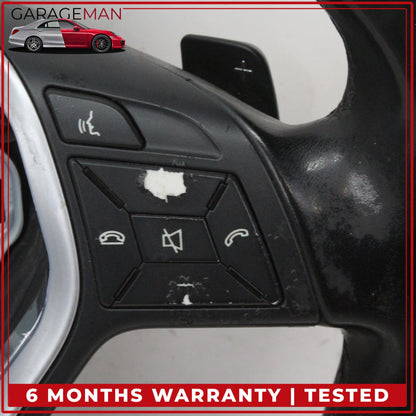 2012-2013 Mercedes W207 E350 CLS500 Steering Wheel Wood w/ Paddle Shifters OEM