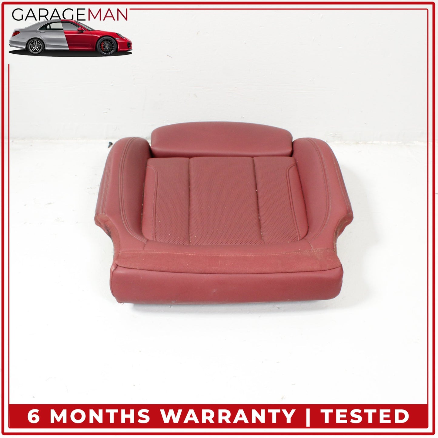 2019-2025 BMW 330i Front Left Driver Side Lower Bottom Seat Cushion Red OEM