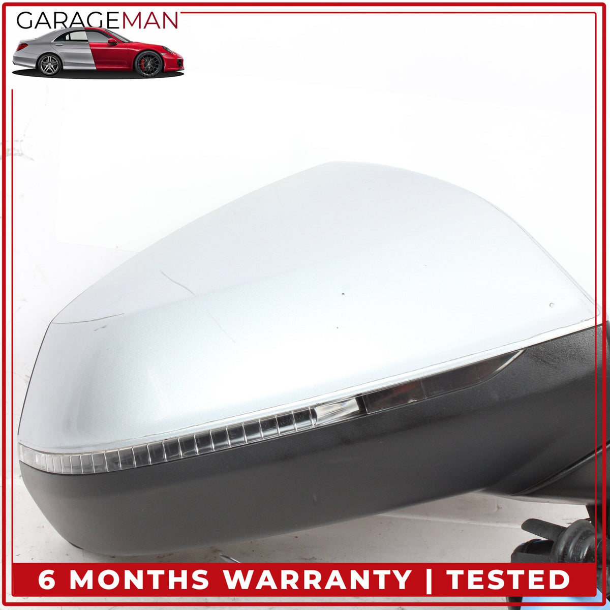2017-2019 Audi Q7 Front Right Side Door Rear View Mirror w/ Camera Silver OEM