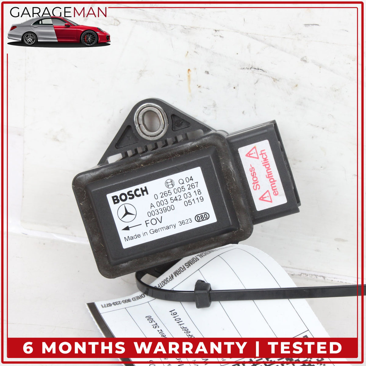2003-2012 Mercedes R230 SL500 CLS500 Yaw Turn Rate Acceleration Sensor OEM