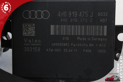 2012-2018 Audi A7 A6 Park Parking Assist Control Module Unit 4H0919475J OEM