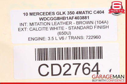 2010-2012 Mercedes-Benz GLK350 X204 Automatic Transmission RWD 145K 722960 OEM