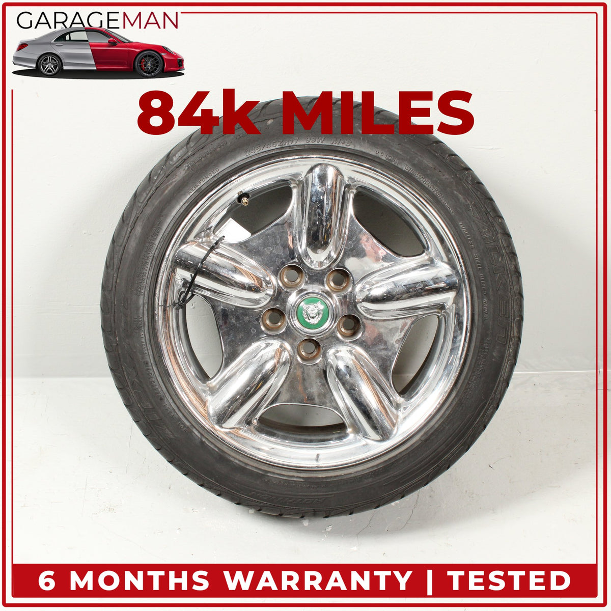 1997-1999 Jaguar XK8 Front or Rear Wheel Rim w/ Tire 8Jx17CHx33 MJA6116AB OEM