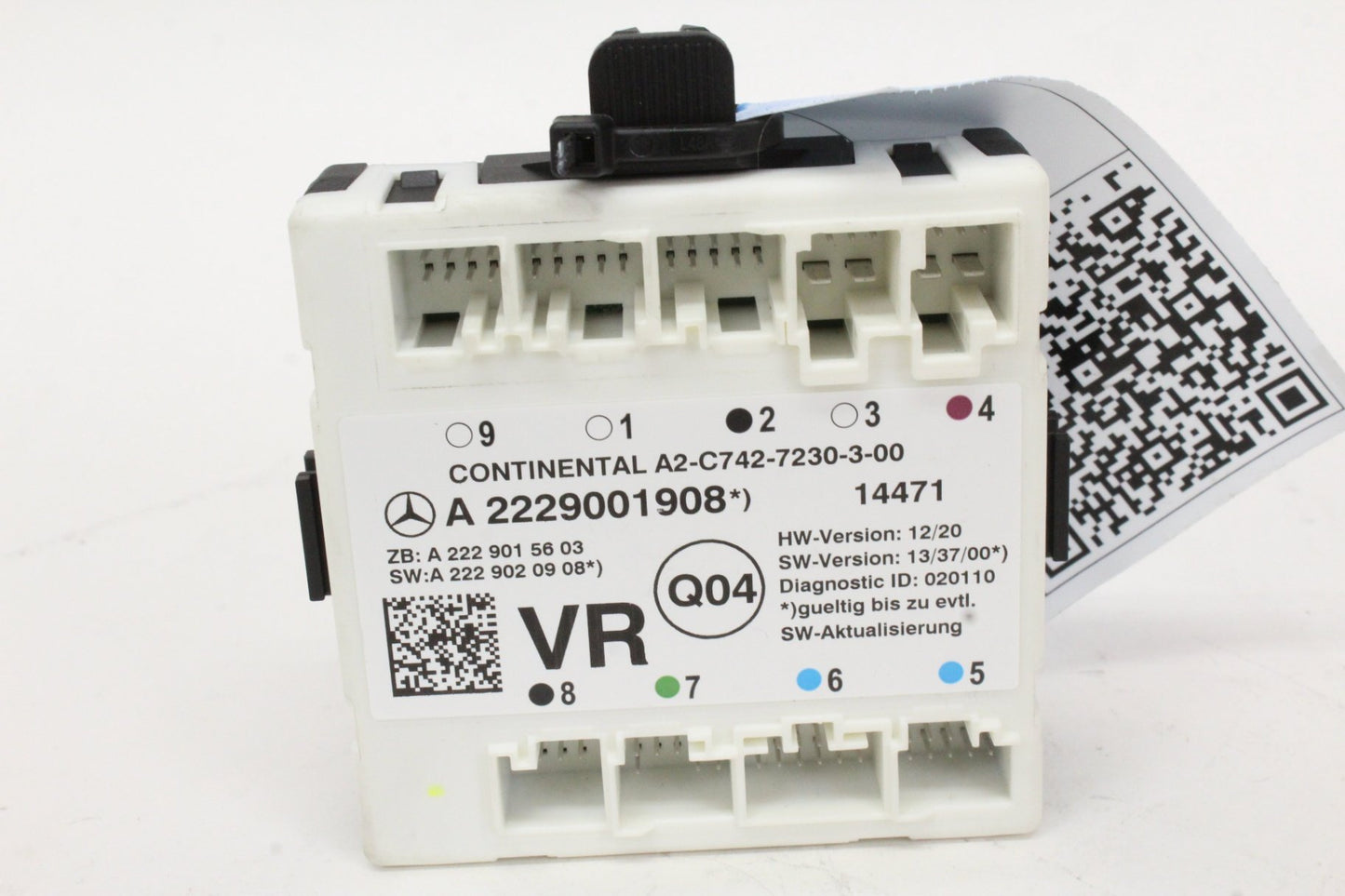 2015-2019 Mercedes C300 W205 Right Front Door Control Module 2229001908 OEM