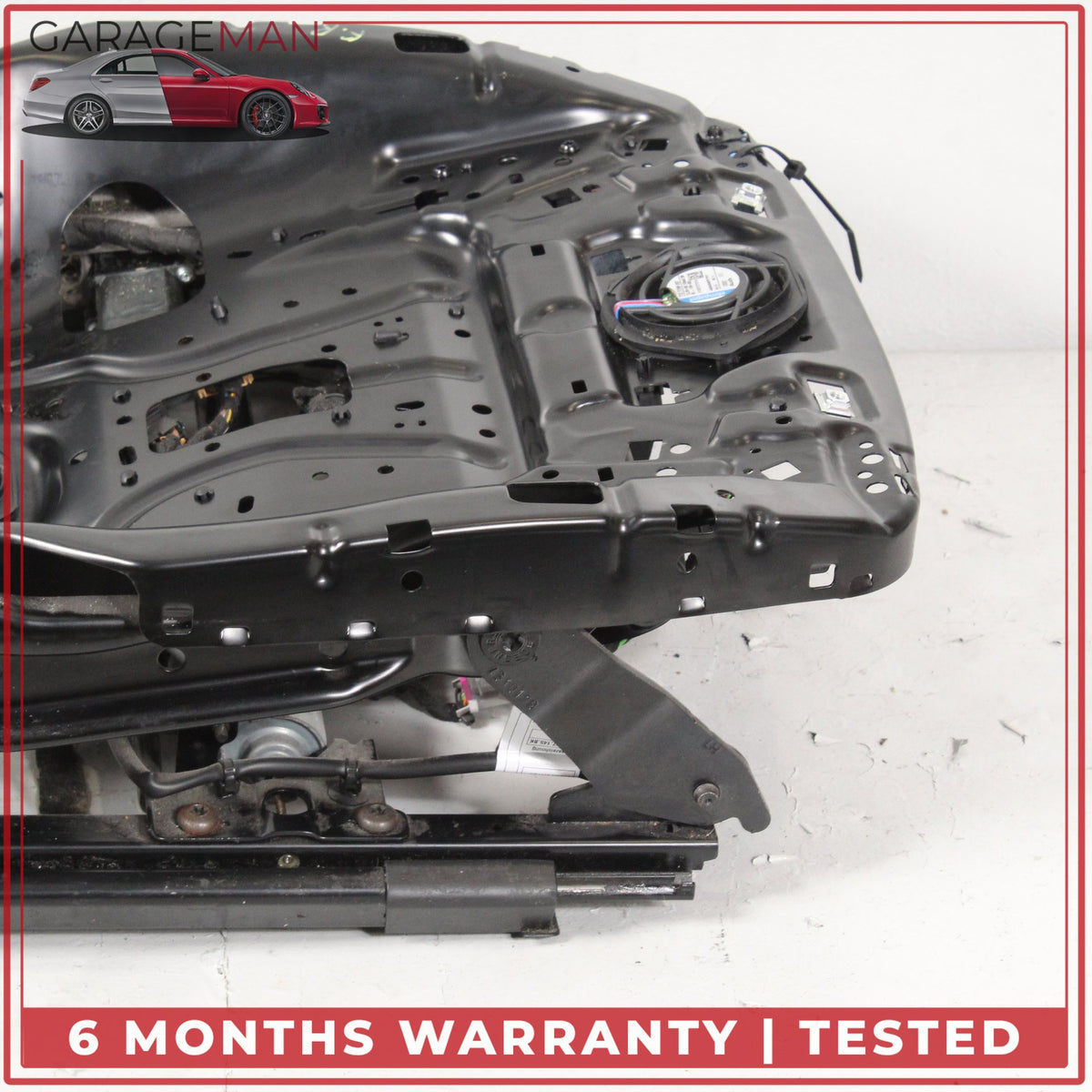 2012-2018 Audi A7 Front Left Driver Side Seat Track Rail Frame w/ Motor OEM