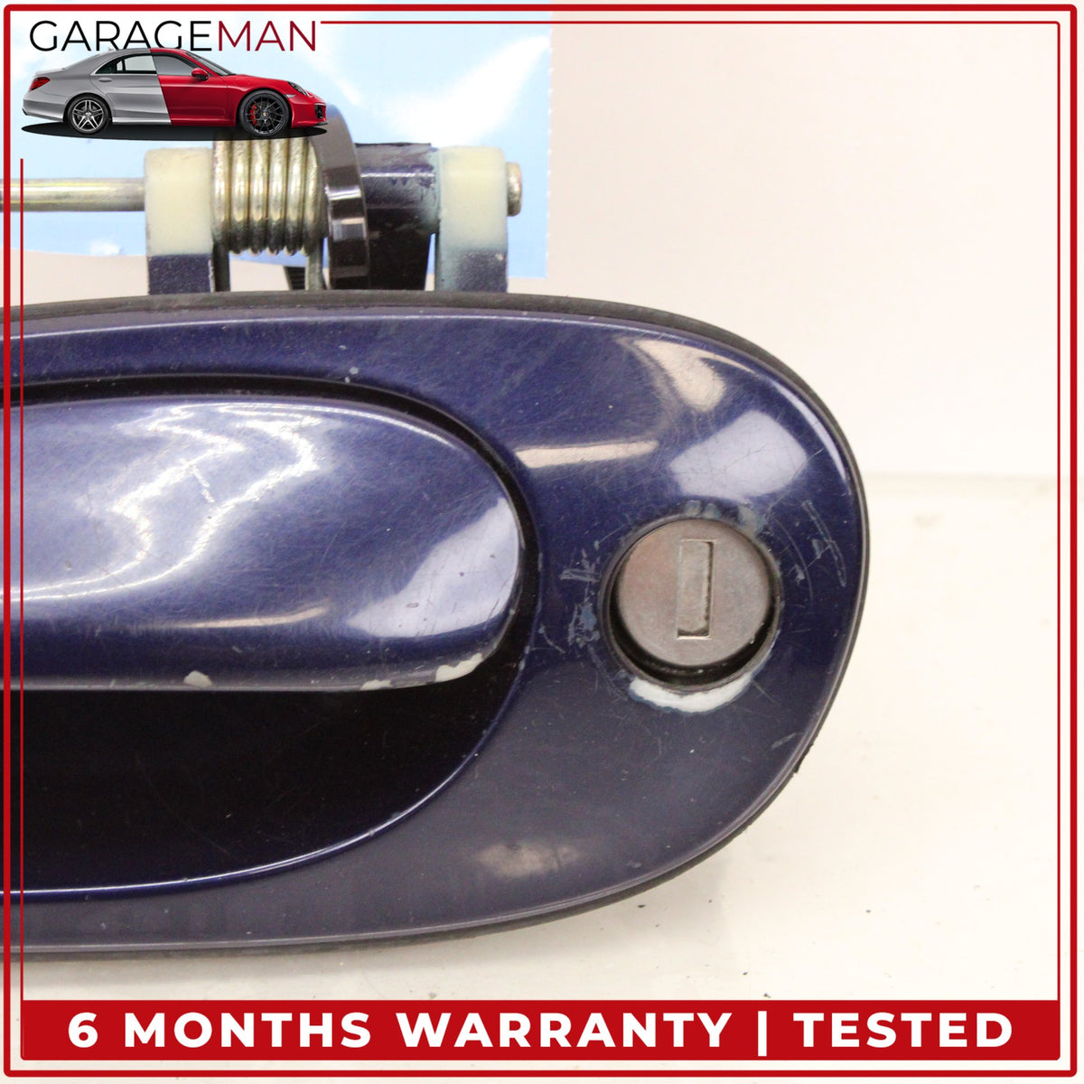 1997-2005 Porsche 911 Carrera Front Left Exterior Door Handle Blue Metallic OEM