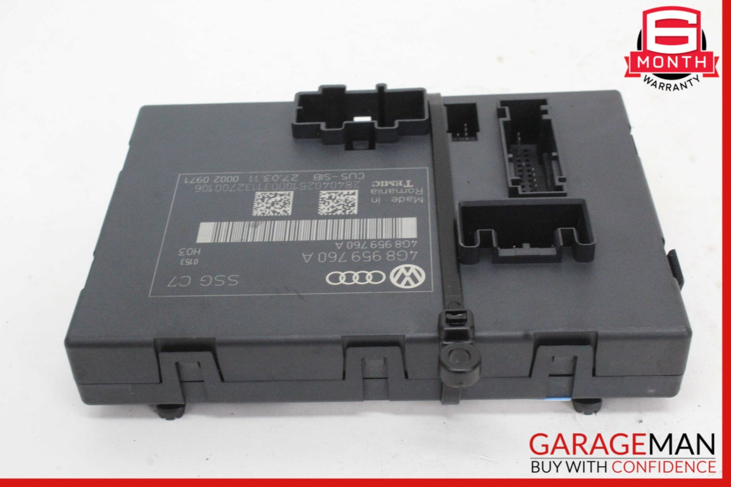 2012-2018 Audi A6 C7 Sedan Front Left Seat Control Module 4G8959760A OEM