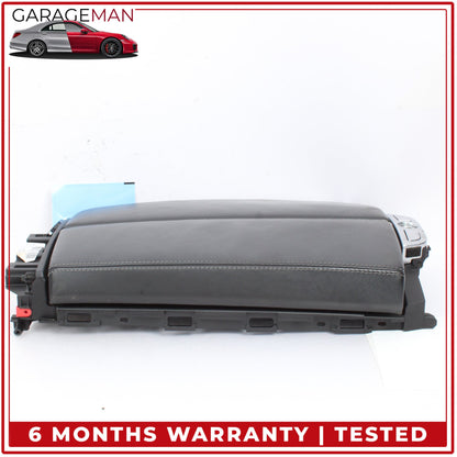 2012-2019 BMW 650i F06 Front Center Armrest Lid Cover Black Nappa Leather OEM