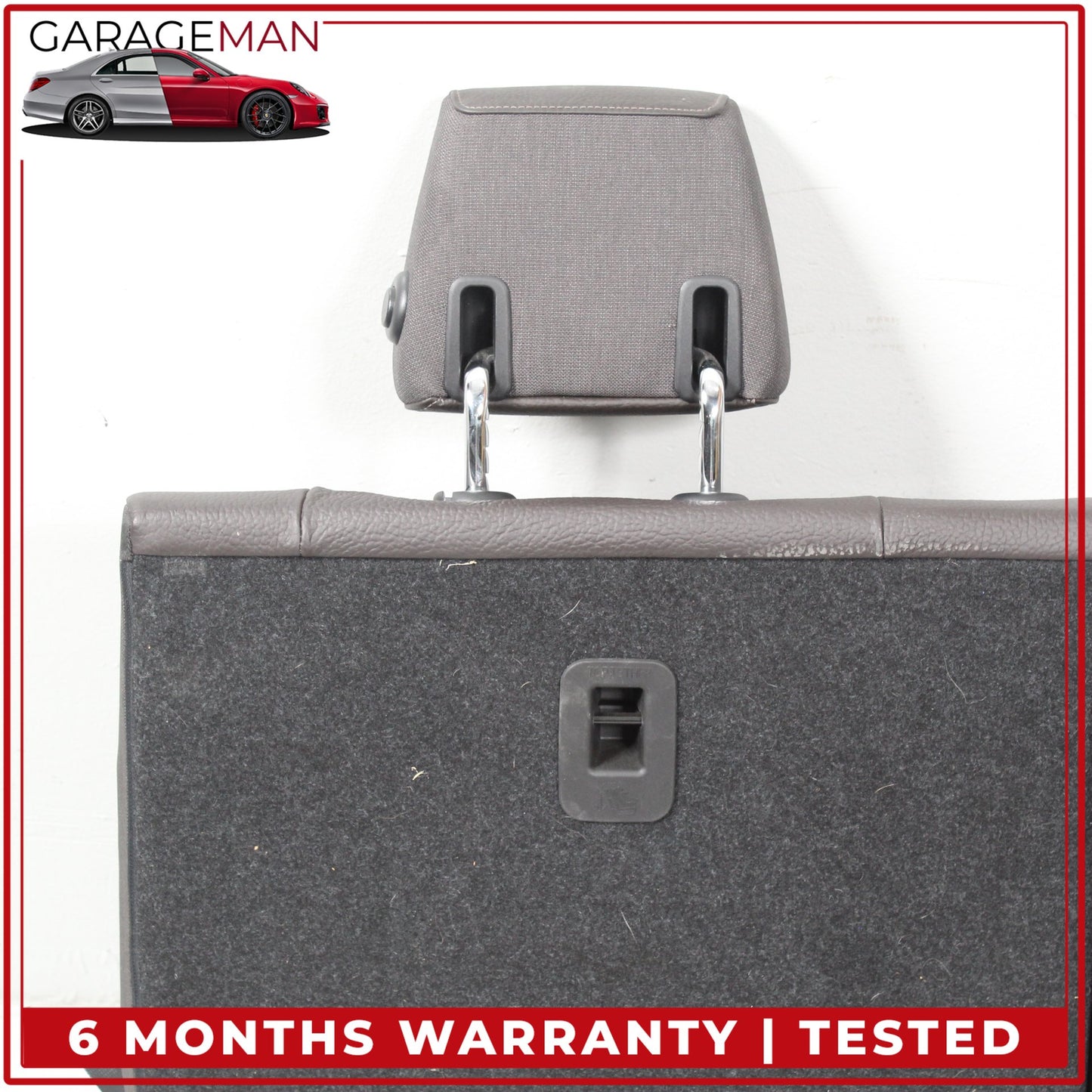 2014-2021 BMW i3 Rear Upper and Lower Seat Bench Cushion w/ Headrest Brown OEM