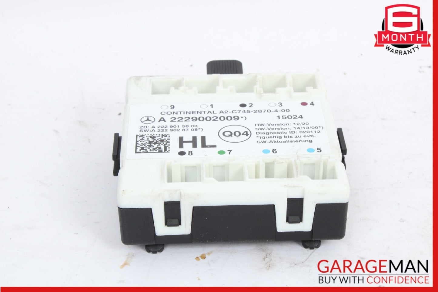2015-2023 Mercedes-Benz C300 W205 Rear Left Door Control Module 2229002009 OEM