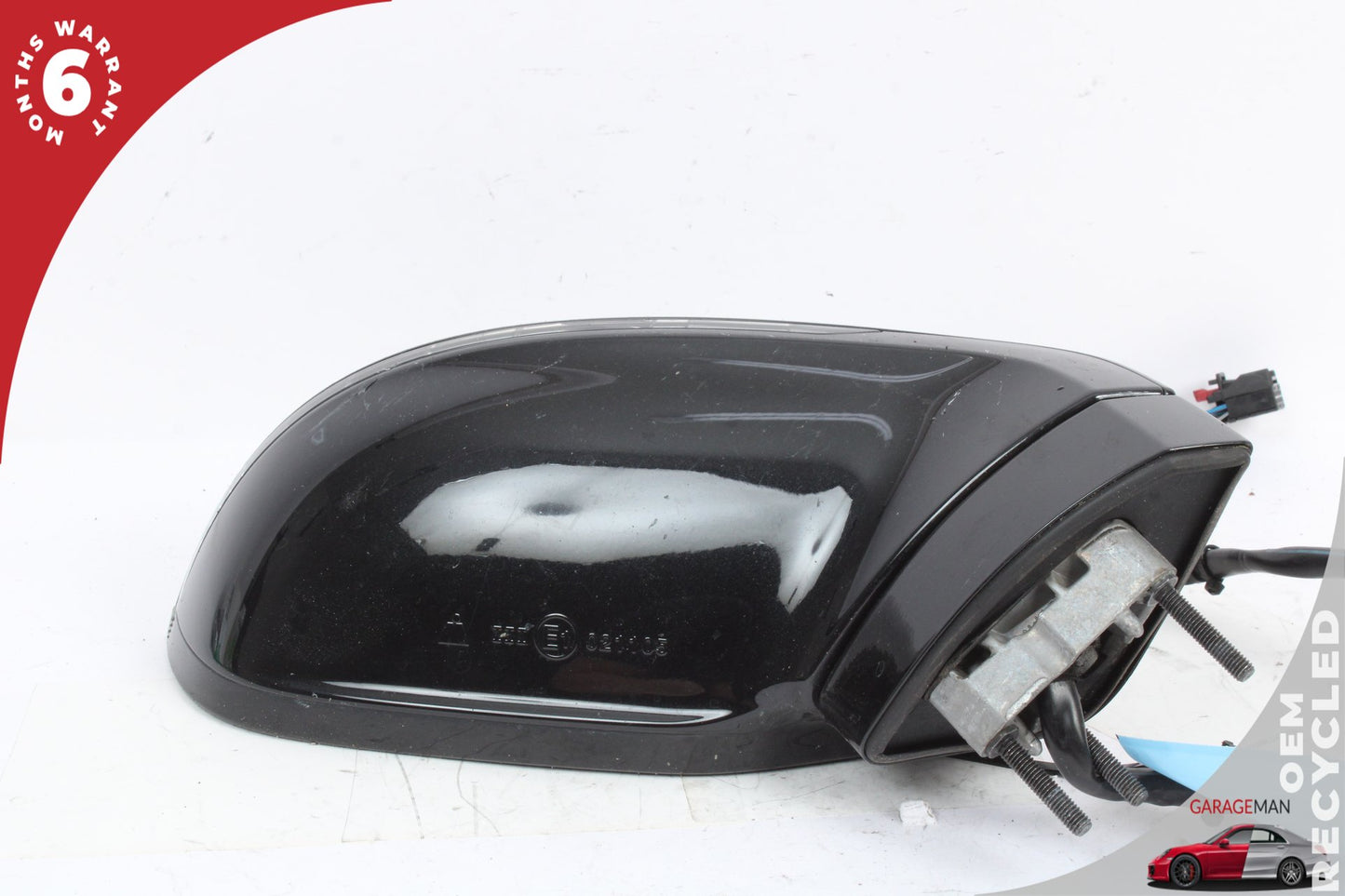 2012-2018 Audi A7 Front Right Side Door Rear View Mirror w/ Blind Spot Black OEM